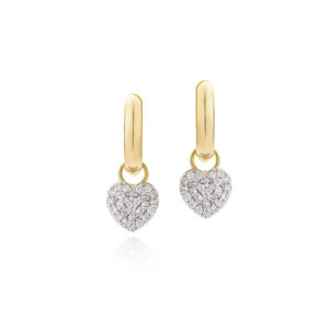 Phillips House Knife Edge Heart Infinity Huggies at Meridian Jewelers