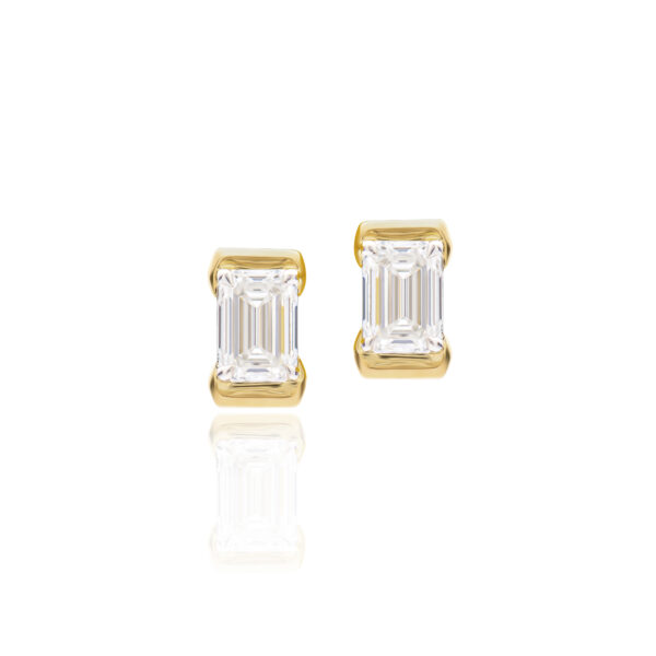 Phillips House Emerald Cut Cuddle Studs at Meridian Jewelers