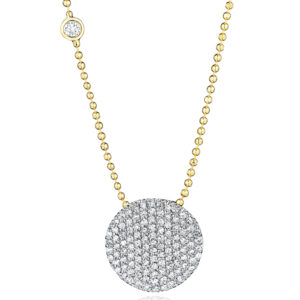 Phillips House Yellow Gold Bezel-Set Diamond Infinity Necklace at Meridian Jewelers