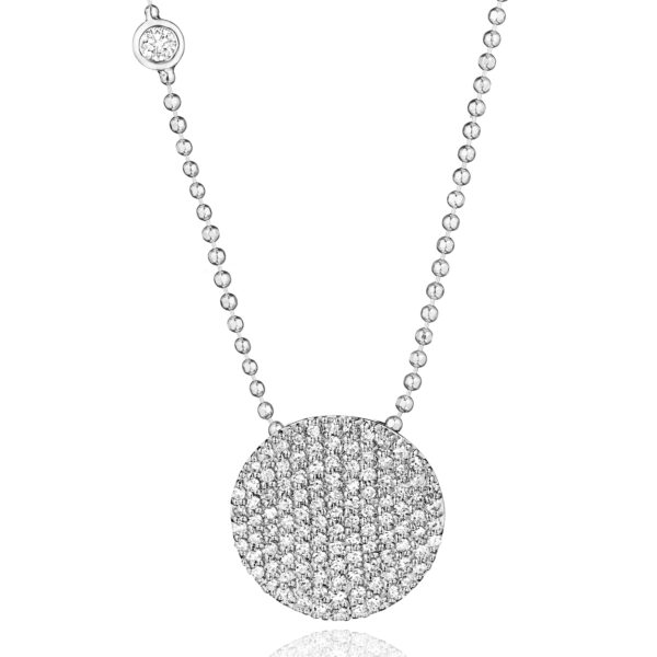 Phillips House White Gold Bezel-Set Diamond Infinity Necklace at Meridian Jewelers