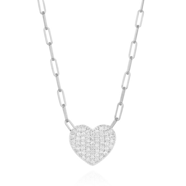 Phillips House White Gold Mini Infinity Heart Necklace
