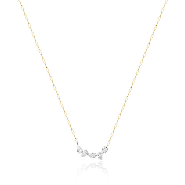 Phillips House Five Pear Diamond Necklace at Meridian Jewelers