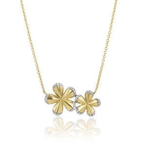 Phillips House Pave Edge Forget-Me-Not Double Necklace at Meridian Jewelers
