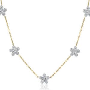 Phillips House Five Station Forget-Me-Not Petite Necklace at Meridian Jewelers