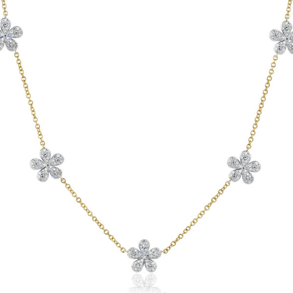 Phillips House Five Station Forget-Me-Not Petite Necklace at Meridian Jewelers