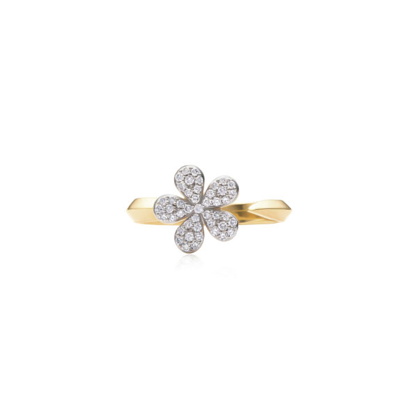 Phillips House Knife Edge Open Small Forget-Me-Not Ring at Meridian Jewelers