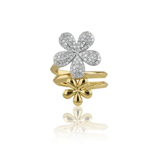 Phillips House Forget-Me-Not Large Double Flower Ring at Meridian Jewelers