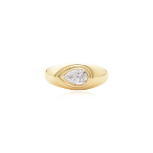 Phillips House Pear Layered Signet Pinky Ring at Meridian Jewelers