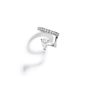 Repossi White Gold Serti Sur Vide Earcuff at Meridian Jewelers