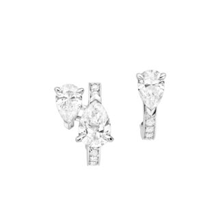 Repossi 3 Pear Cut Diamond Serti Sur Vide Earring at Meridian Jewelers