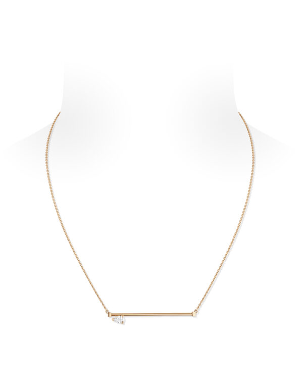 Repossi Pink Gold Serti Sur Vide Necklace at Meridian Jewelers