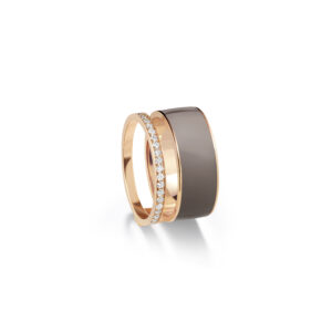 Repossi Taupe Lacquer Berbere Chromatic Ring at Meridian Jewelers