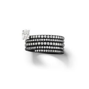 Repossi Black Gold Diamond Blast Ring at Meridian Jewelers