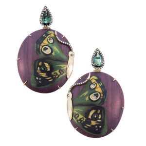 Silvia Furmanovich Purple Butterfly Earrings at Meridian Jewelers