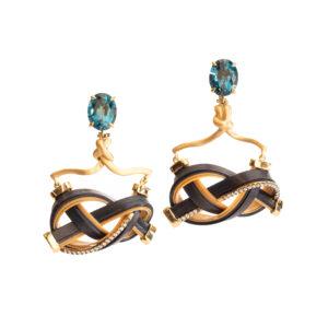 Silvia Furmanovich Bamboo Topaz Earrings at Meridian Jewelers