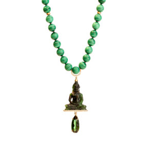 Silvia Furmanovich Malachite Buddha Necklace at Meridian Jewelers