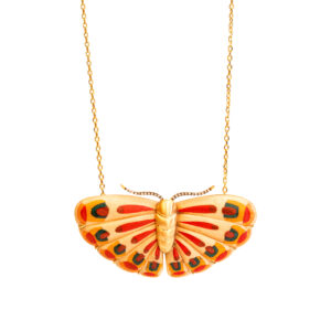 Silvia Furmanovich Marquetry Butterfly Necklace at Meridian Jewelers