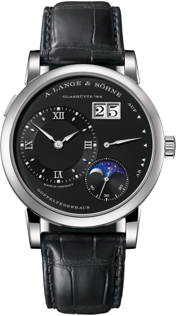 A. Lange & Söhne 18K White Gold Lange 1 Moon Phase Watch at Meridian Jewelers