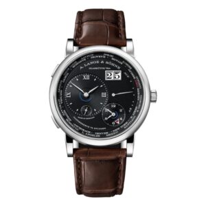 A. Lange & Söhne 18K White Gold Lange 1 Time Zone Watch at Meridian Jewelers