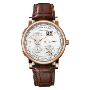 A. Lange & Söhne 18K Pink Gold Lange 1 Time Zone Watch at Meridian Jewelers