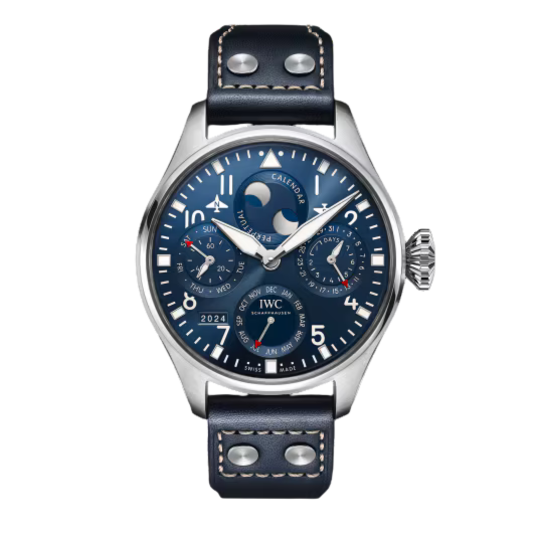 IWC Big Pilot’s Watch Perpetual Calendar-Blue Calf